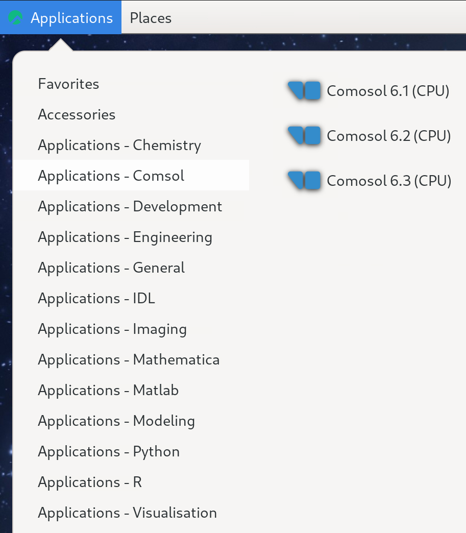 Start Comsol